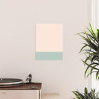 Minimalist Color Block in Cream and Light Celadon Mint Aqua Sage Poster Gallery Image 2