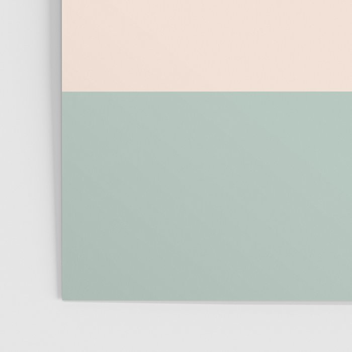 Minimalist Color Block in Cream and Light Celadon Mint Aqua Sage Poster Gallery Image 3