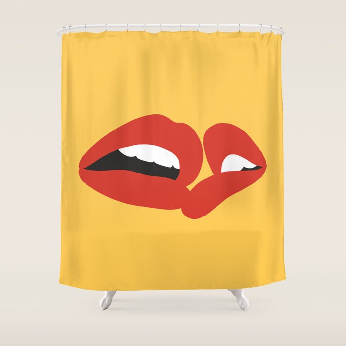 Kiss 01 Shower Curtain Gallery Image 1