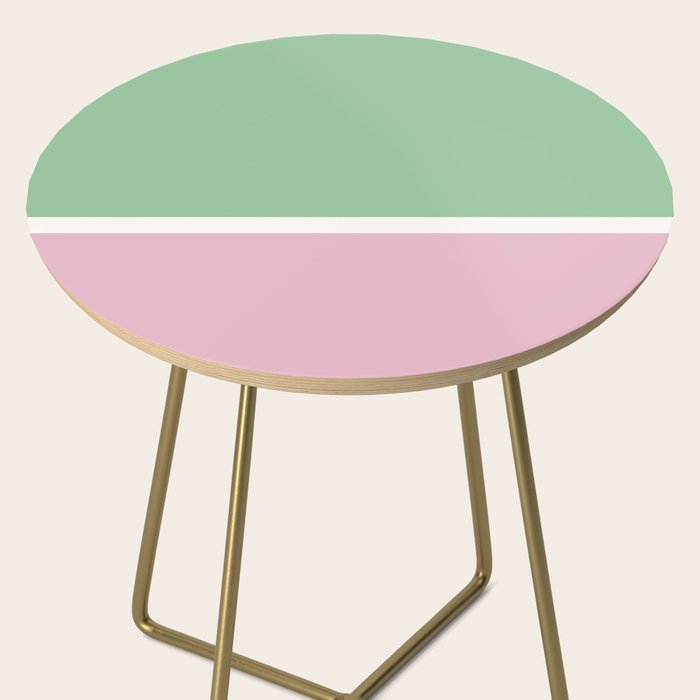 Color Block III Green Pink Side Table Gallery Image 2