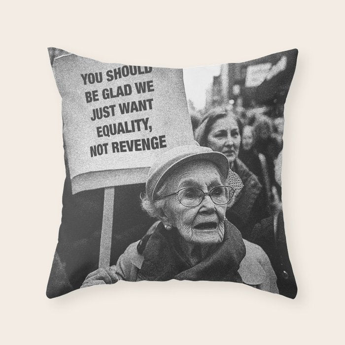 LADIES MARCH VI â Feminism Art â Women's March Photography Throw Pillow Gallery Image 1