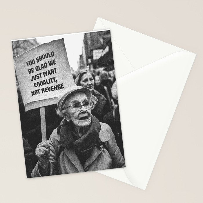 LADIES MARCH VI â Feminism Art â Women's March Photography Stationery Card Gallery Image 2