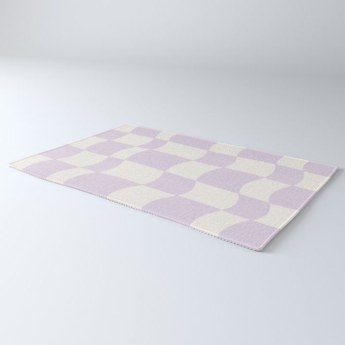 wavy check | lavender Rug Gallery Image 3