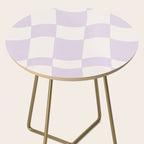wavy check | lavender Side Table Gallery Image 2
