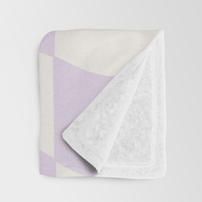 wavy check | lavender Throw Blanket Gallery Image 3