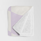 wavy check | lavender Throw Blanket Gallery Image 3