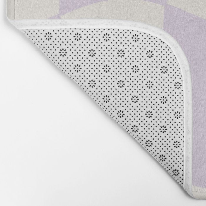 wavy check | lavender Bath Mat Gallery Image 2