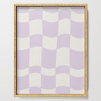 wavy check | lavender Serving Tray Gallery Image 1