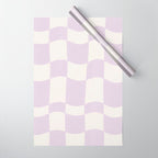 wavy check | lavender Wrapping Paper Gallery Image 1