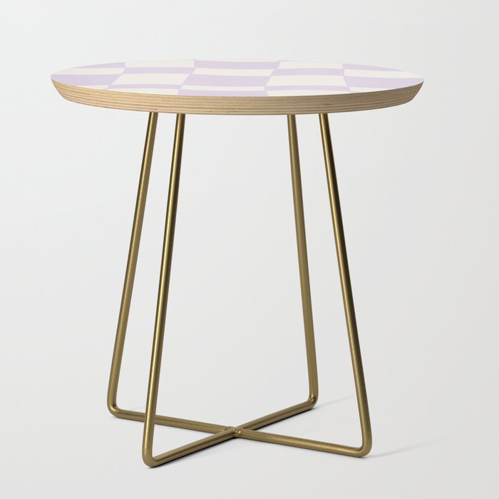 wavy check | lavender Side Table Gallery Image 1