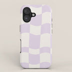 wavy check | lavender iPhone Case Gallery Image 1