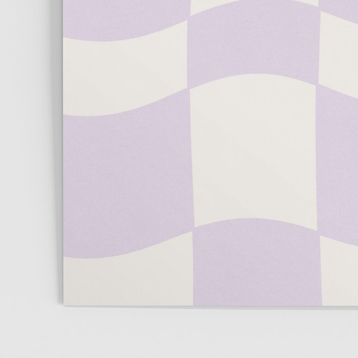 wavy check | lavender Poster Gallery Image 3