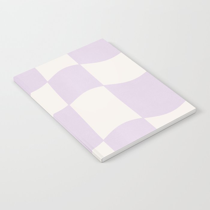 wavy check | lavender Notebook Gallery Image 1