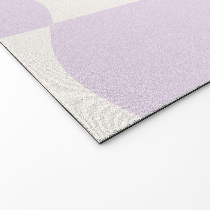 wavy check | lavender Welcome Mat Gallery Image 2