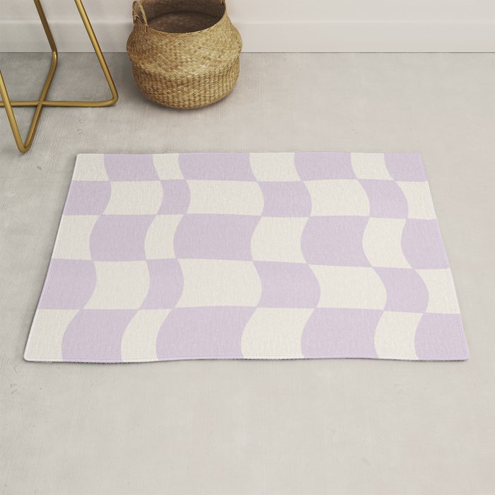 wavy check | lavender Rug Gallery Image 1