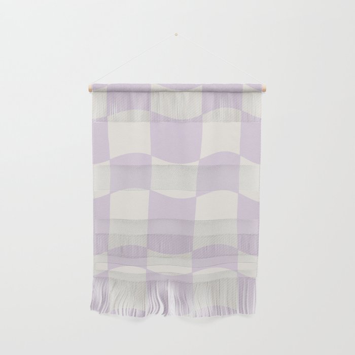 wavy check | lavender Wall Hanging Gallery Image 1