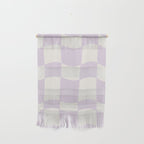 wavy check | lavender Wall Hanging Gallery Image 1