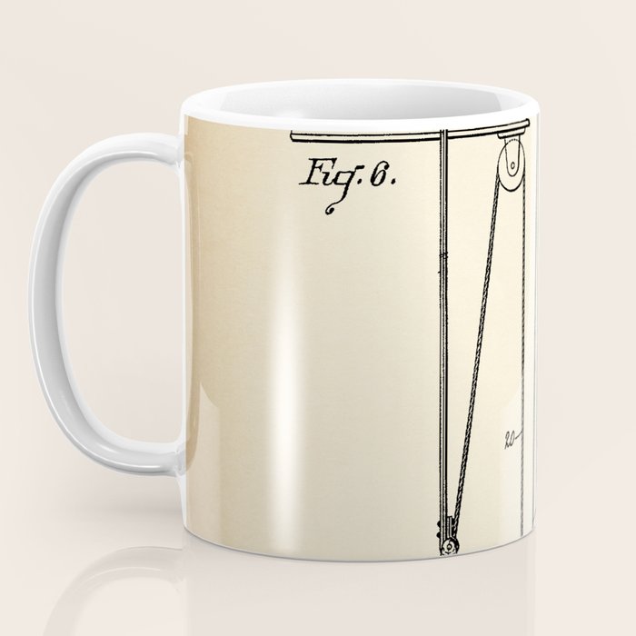 Elevator vintage patent Coffee Mug Gallery Image 3