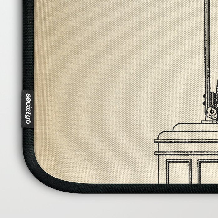 Elevator vintage patent Laptop Sleeve Gallery Image 3