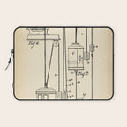 Elevator vintage patent Laptop Sleeve Gallery Image 1