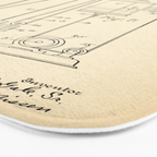 Elevator vintage patent Bath Mat Gallery Image 3