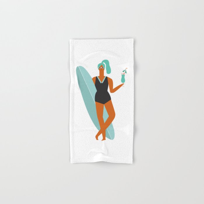 Beach girl Bath Towel Gallery Image 1