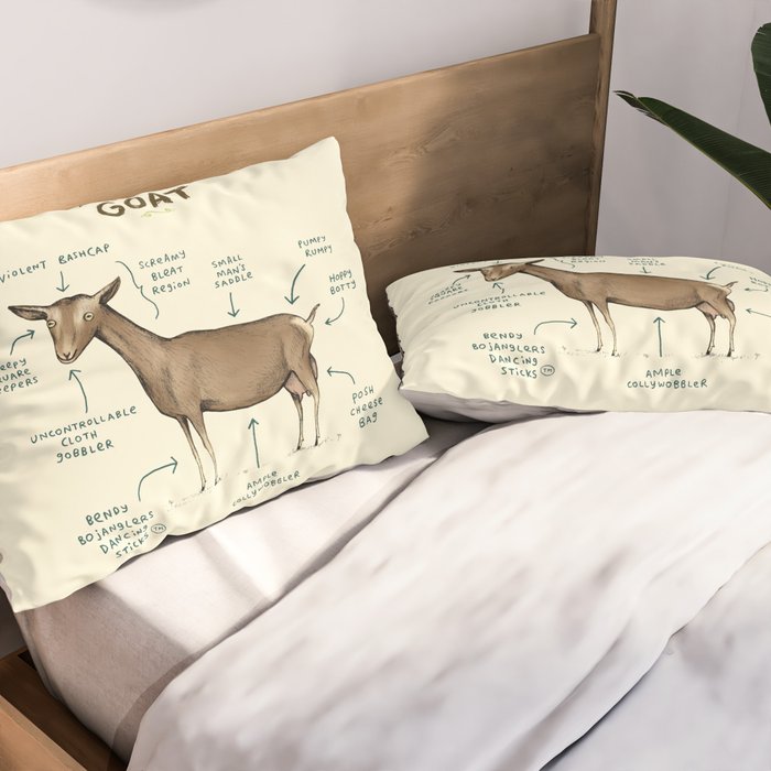 Anatomy of a Goat Pillow Sham Gallery Image 2