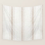 AEGEAN BOLD TICKING STRIPE JUTE Wall Tapestry Gallery Image 4