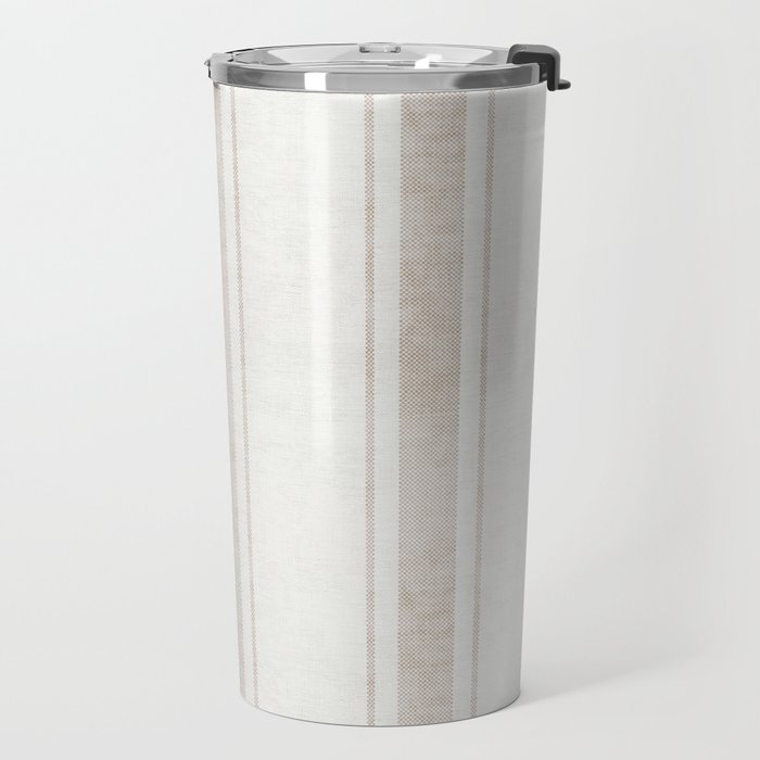AEGEAN BOLD TICKING STRIPE JUTE Travel Mug Gallery Image 2