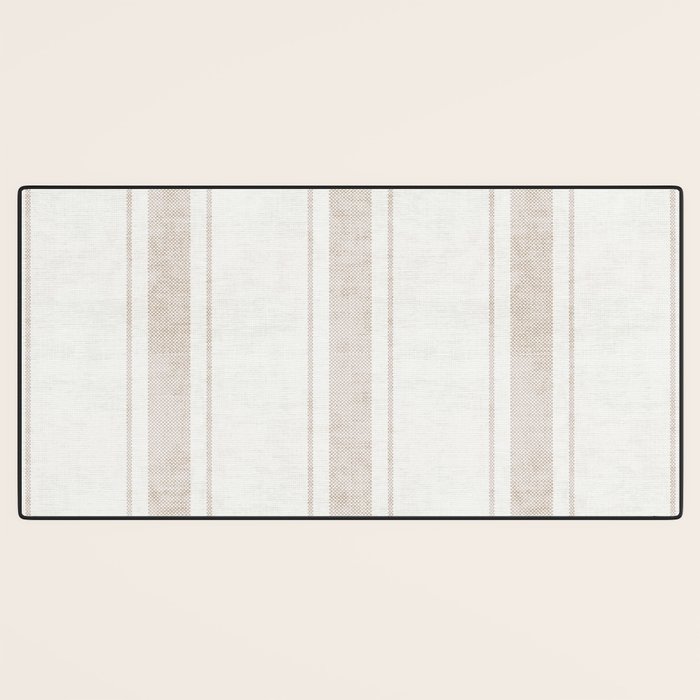 AEGEAN BOLD TICKING STRIPE JUTE Desk Mat Gallery Image 3