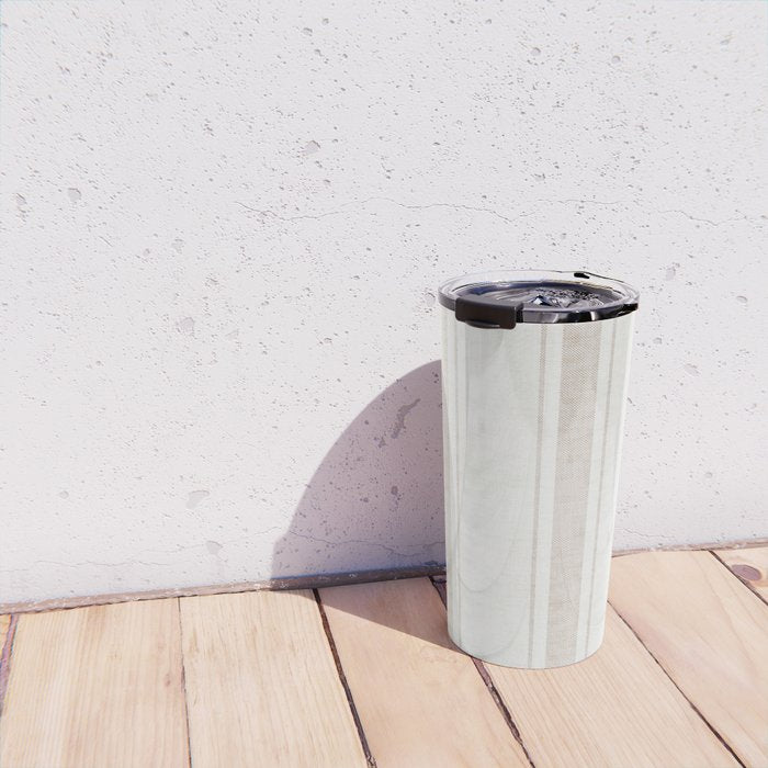 AEGEAN BOLD TICKING STRIPE JUTE Travel Mug Gallery Image 4