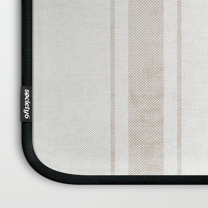 AEGEAN BOLD TICKING STRIPE JUTE Laptop Sleeve Gallery Image 3
