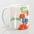 Hollyhock and Butterflies Coffee Mug Gallery Image 3