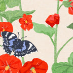 Hollyhock and Butterflies Coffee Mug Gallery Image 2