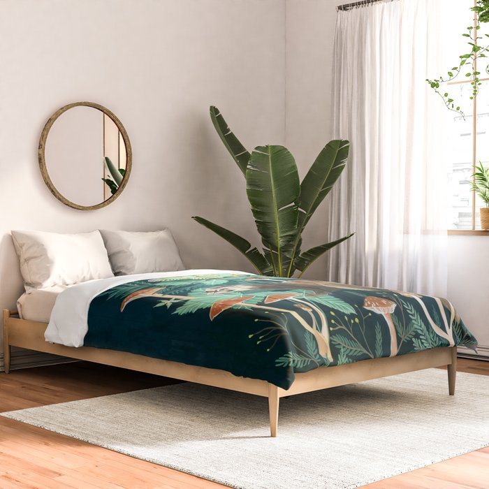 Ferret and Moth Comforter Gallery Image 2