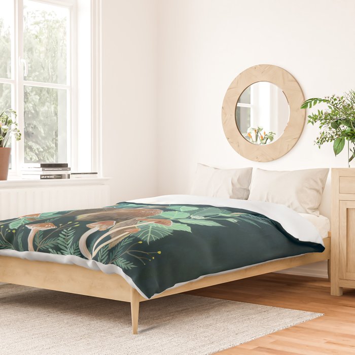 Ferret and Moth Duvet Cover Gallery Image 2