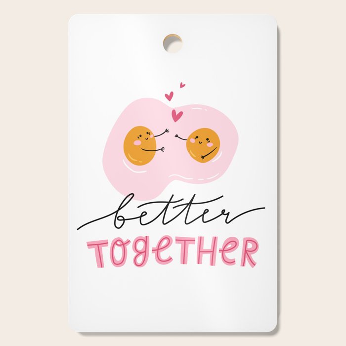 Cute eggs - better together Cutting Board Gallery Image 1
