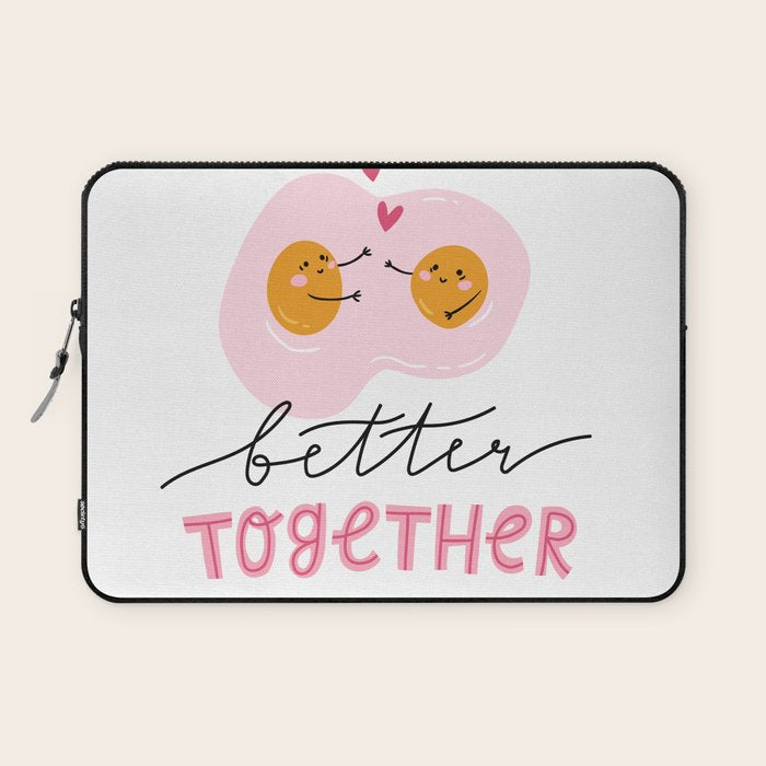 Cute eggs - better together Laptop Sleeve Gallery Image 1