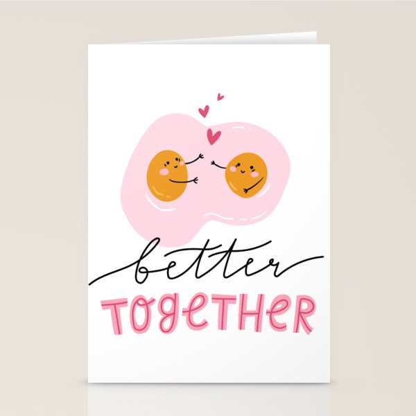 Cute eggs - better together Stationery Card Gallery Image 2