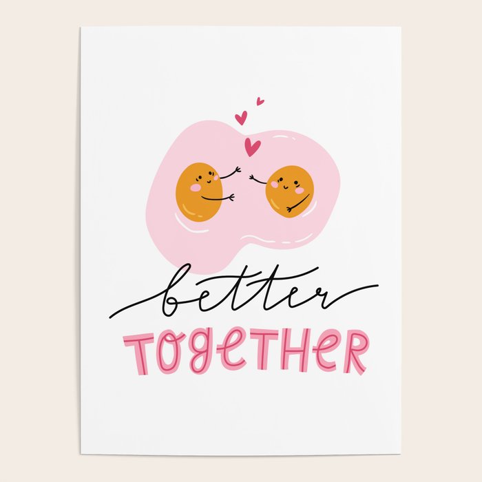 Cute eggs - better together Poster Gallery Image 4