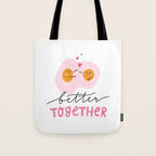 Cute eggs - better together Tote Bag Gallery Image 1