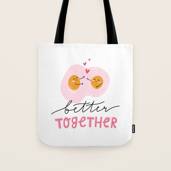 Cute eggs - better together Tote Bag Gallery Image 1