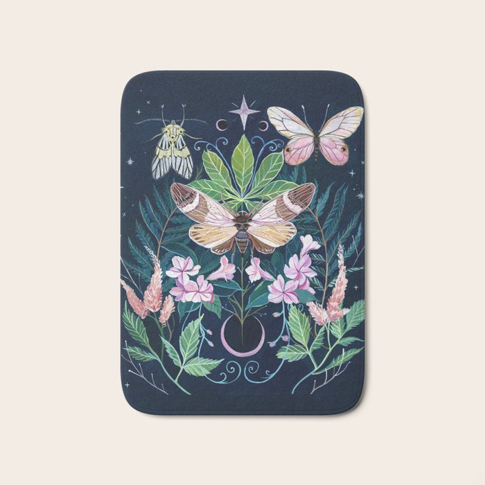 Cicada Moon Bath Mat Gallery Image 1