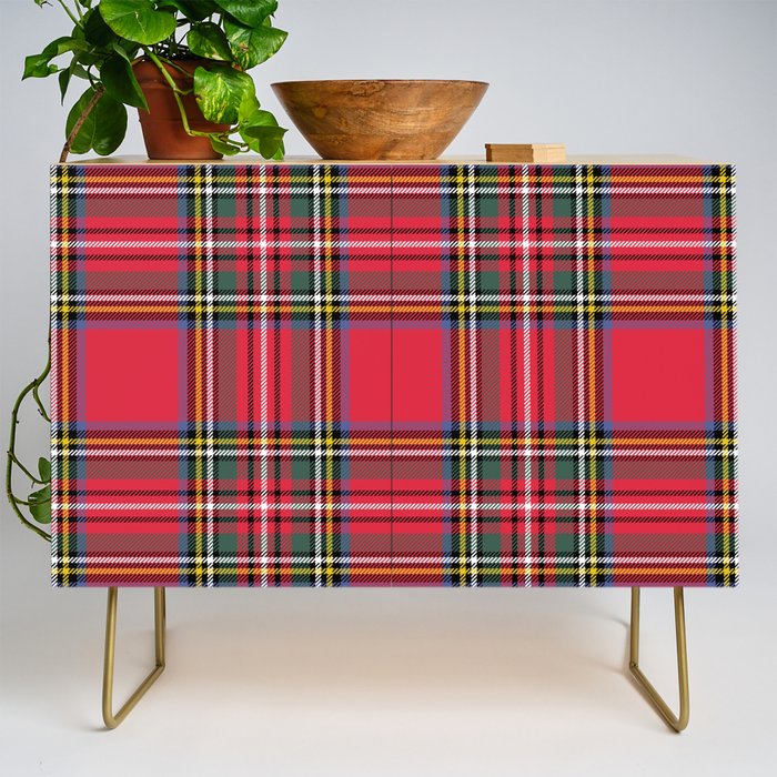 Red Tartan Credenza Gallery Image 1