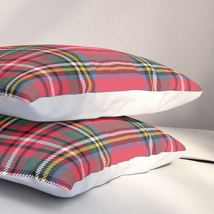 Red Tartan Pillow Sham Gallery Image 3