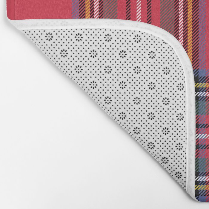 Red Tartan Bath Mat Gallery Image 2