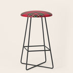 Red Tartan Stool Gallery Image 1