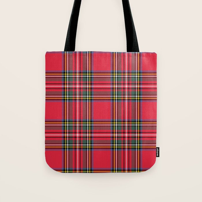 Red Tartan Tote Bag Gallery Image 1