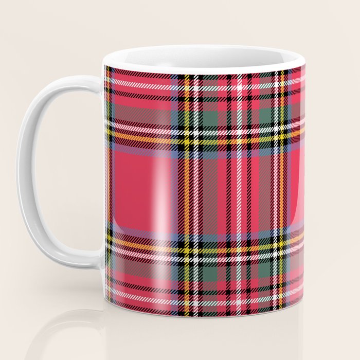 Red Tartan Coffee Mug Gallery Image 3