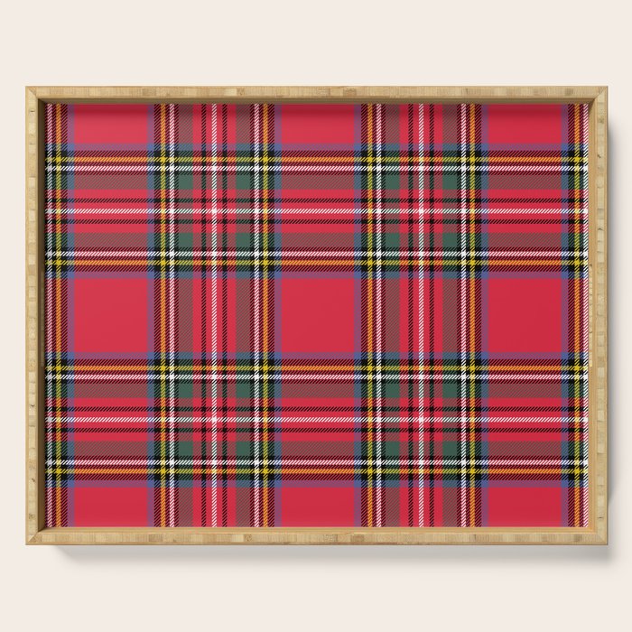 Red Tartan Serving Tray Gallery Image 1
